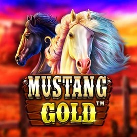 Mustang Gold game by Pragmatic Play – logo hosted on Captain Cooks Casino
